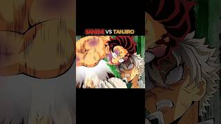 SANEMI HASHIRA VS TANJIRO 🥶 #trendingshorts #animeshort #demonslayer
