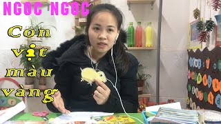 Cách làm con vịt từ giấy tái chế - NGOC NGOC