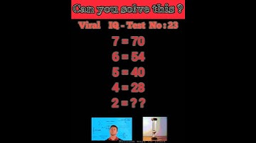 🔥only genius Can you solve this | Viral IQ test no-23 #puzzle #braingames#maths #iqtest#mathspuzzle