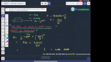 An object of mass, m is moving with a constant velocity.v, How much work should be done on the NCRT