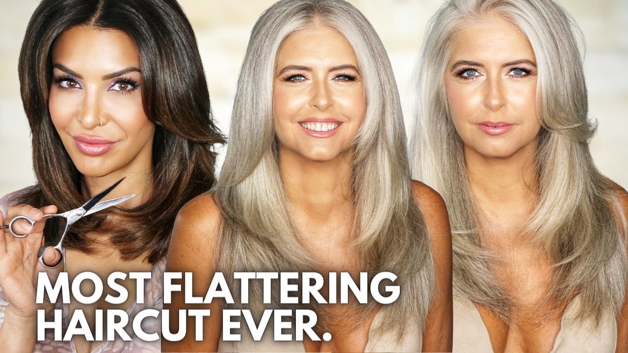 Женщины старше 50 лет ОБОЖАЮТ эту стрижку (понимаю почему!) | Выглядеть молодо с длинными волосами