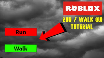 How To Make A Run / Walk GUI On Roblox - Basic Walkspeed Tutorial