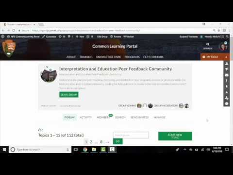 CLP Help: Participating in a Conversation in the Commons (audio description)