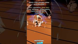 Another RYU M1 RESET TECH #jjk #jjs #jujutsushenanigans #jujutsukaisen #roblox #combo
