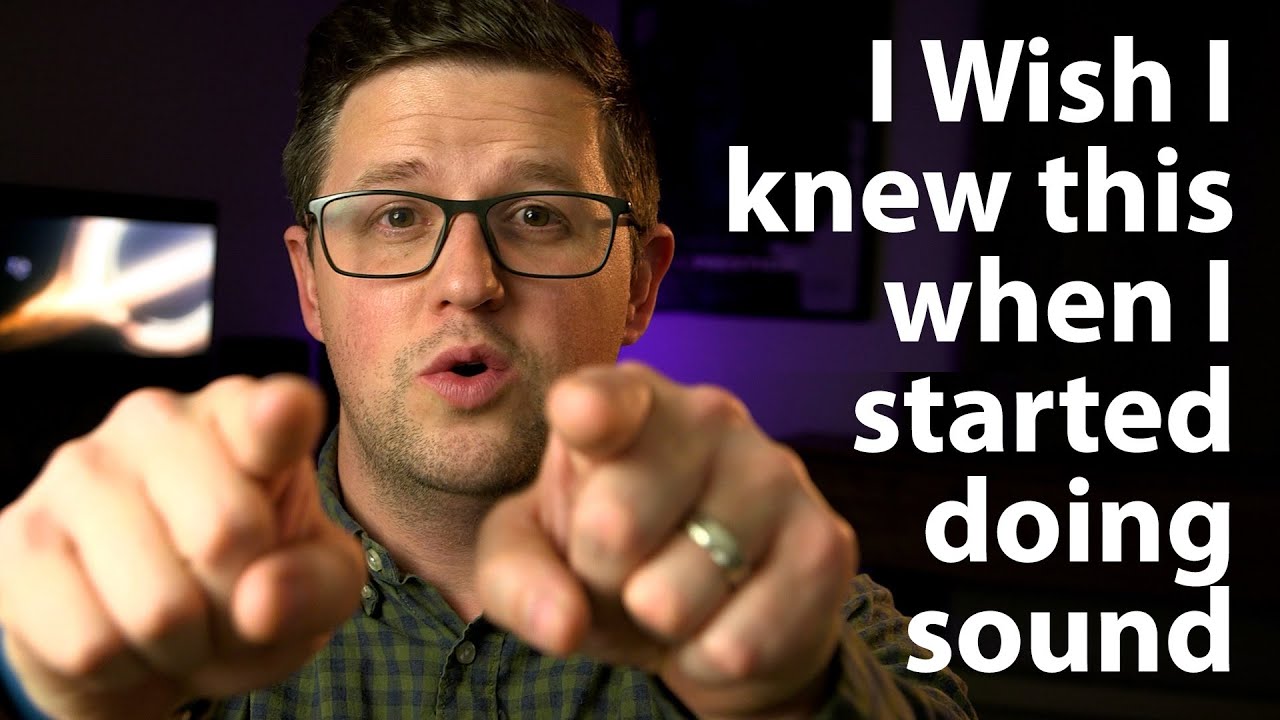 What I Wish I knew as  a New Church Sound Guy