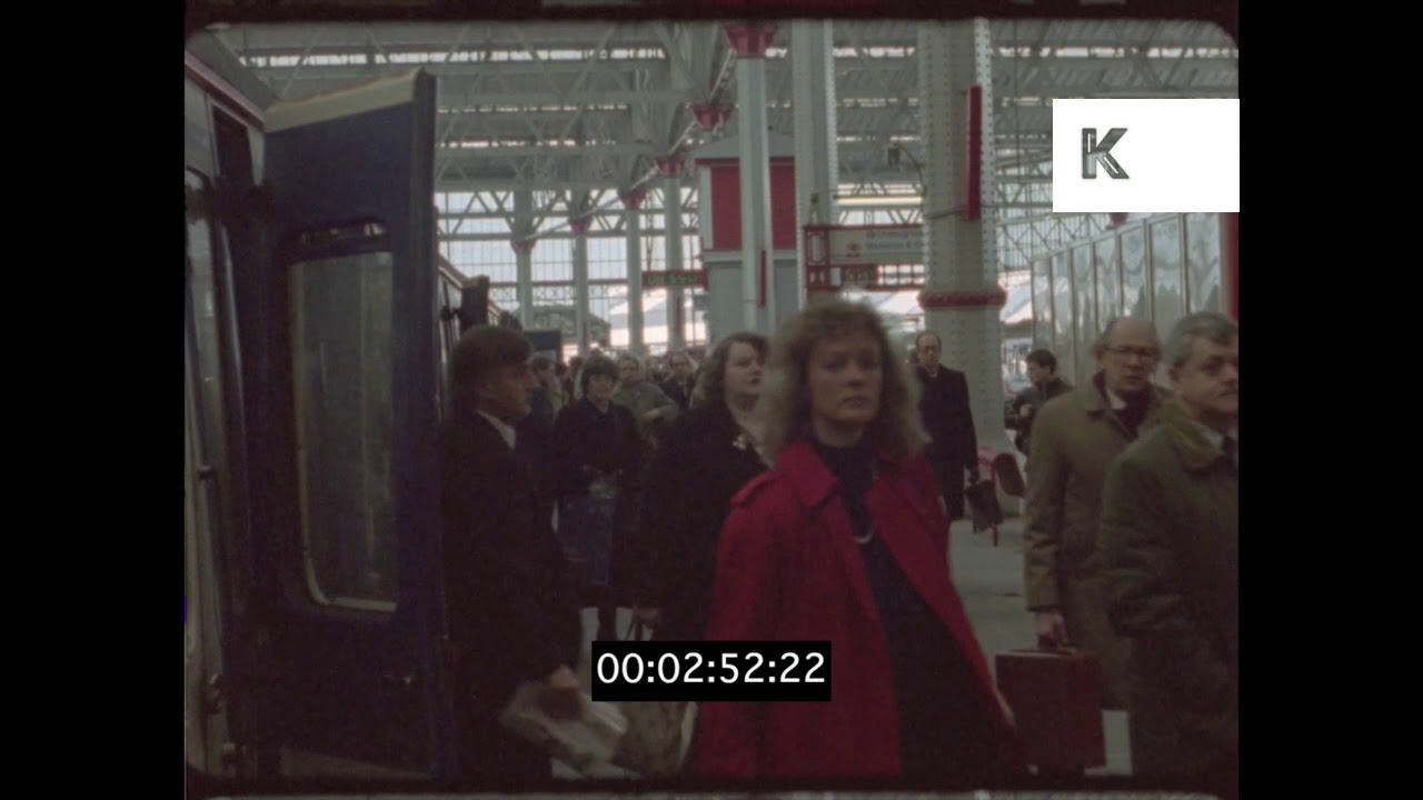 1990s Waterloo Train Station, London in HD