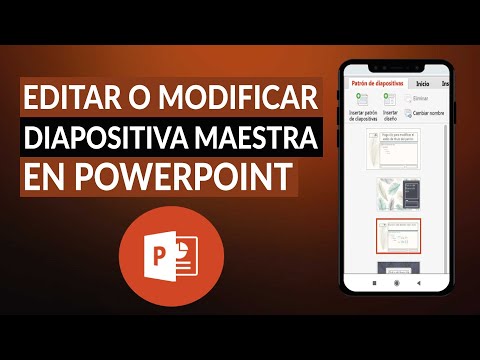 Cómo editar o modificar una diapositiva maestra en POWERPOINT