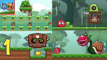 Ball V Red Boss Challenge Jungle Map Complete Level 1-11 Walkthrough (Android iOS) Gameplay Part 1