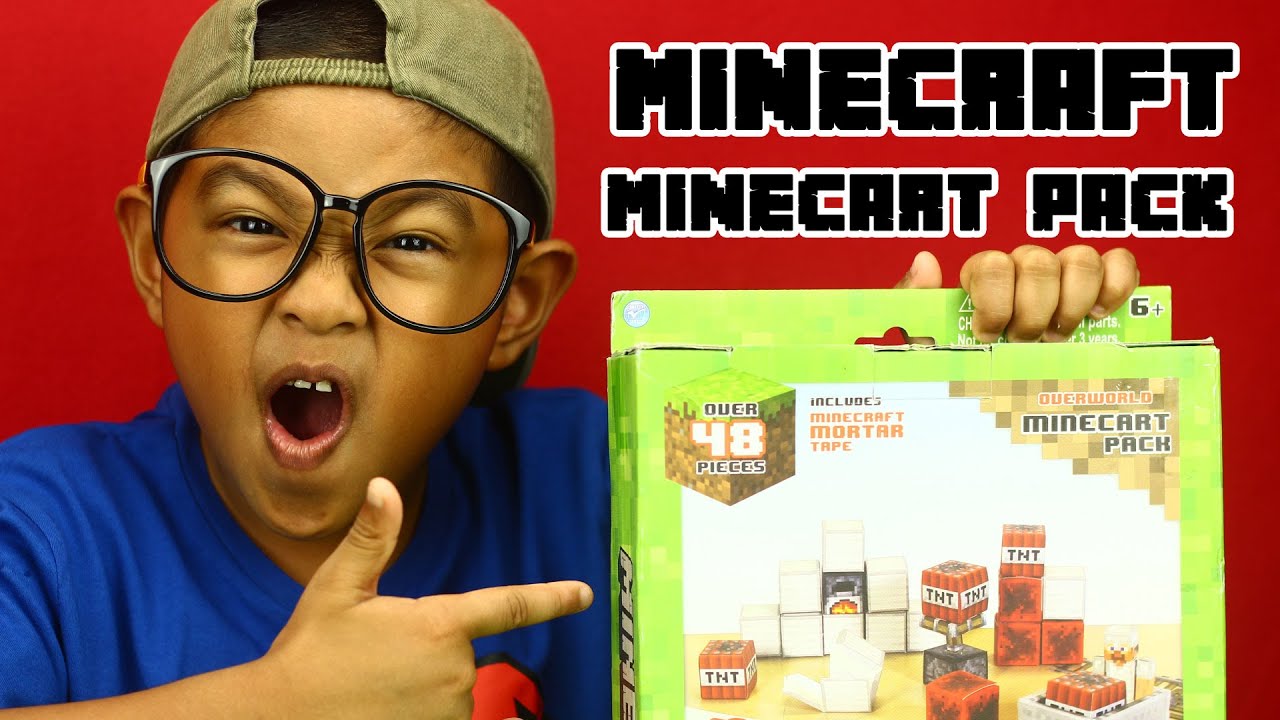 MINECRAFT Papercraft Overworld Deluxe Set - Unboxing & Review