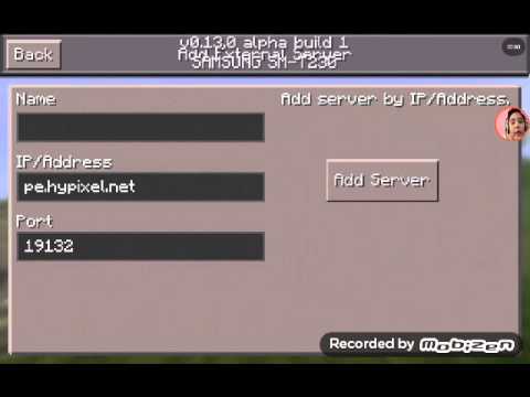 Minecraft Pe 0 13 0 Hypixel Ip Adress I Youtube