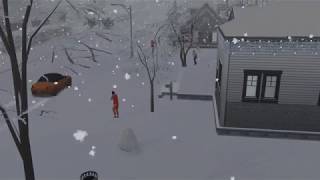 Snowy Winter Day - Sims 4