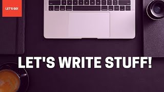 Let's Write Stuff! | AuthorTube Write-In