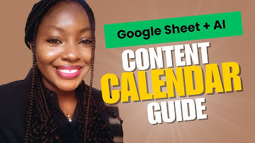 How to Create a Content Calendar for Your Business Using Google Sheets & ChatGPT