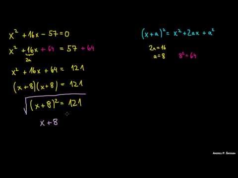 Dopolnjevanje do popolnega kvadrata - primer 1