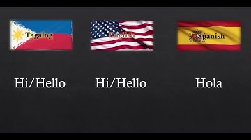 How to learn english  tagalog spanish