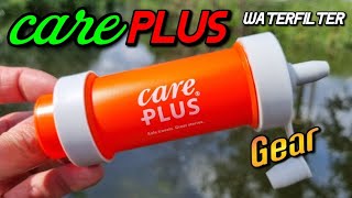 Care Plus Water Filter for backpacking : overview - how to use - cleaning