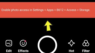 Fix B612 Enable photo access in Settings | Apps B612 | Access | Storage Problem Solved screenshot 1