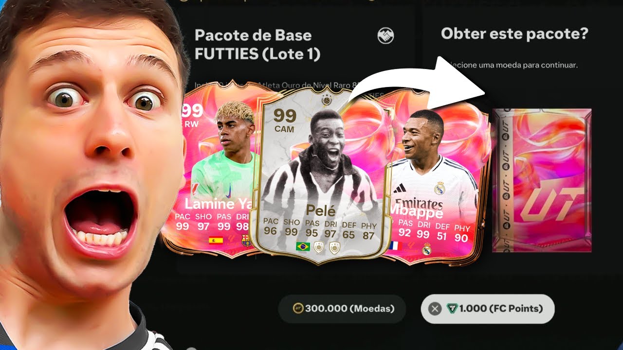 FUTTIES CHEGOU 🎉 ABRI PACKS DA LOJA E DME'S ATÉ VIR UMA CARTA ROSINHA 🔥 DEU BOM? EA FC 25 UT BR