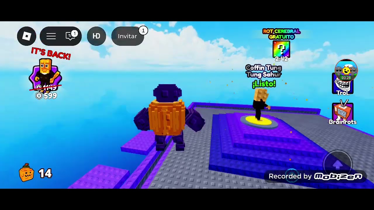 Jugando brainrot de torre pt2