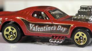 Hot Wheels 2017 HW Holiday Racers - Rodger Dodger 73/365, Maroon, Valentine's Day Edition