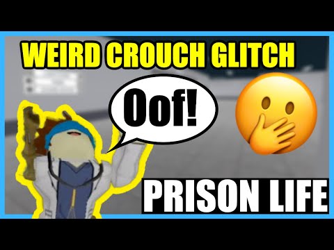 Weird Crouch Glitch Prison Life Roblox Youtube - roblox how to glitch your clothes in prison life youtube