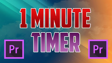 Premiere Pro CC : How to Add a Timer to a Video