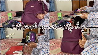 Pack my university bag ✨🎒| What’s in my university bag | Organizing my university bag