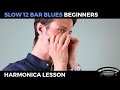 Slow 12 bar blues - Beginner Blues C Harmonica Lesson + free harp tab