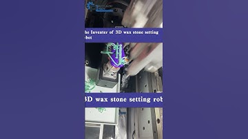 The Inventer And Manufactuer of 3D Automatic Wax/Metal stone setting robot#jewelry #stone #wax