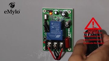 eMylo AC 220V 1CH 2500W remote control switch wireless RF relay transmitter receiver 433mhz