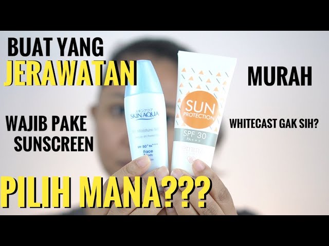 Emina Sun Protection Vs Sunscreen Skin Aqua Kulit Berjerawat Pilih Yang Mana Youtube