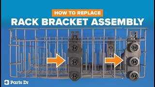 How to Replace Upper Rack Bracket (3 Rollers, Left or Right) Replacement on a GE Dishwasher