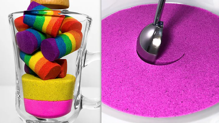 Very Satisfying and Relaxing Compilation 325 Kinetic Sand ASMR