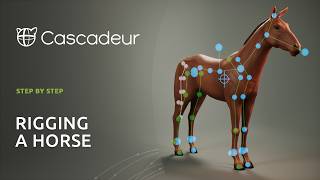 Rigging a Horse in Cascadeur | AutoPosing for Quadrupeds