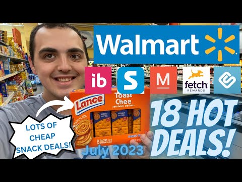 18 HOT WALMART COUPONING DEALS! ~ LOTS OF CHEAP SNACK DEALS! ~ JULY 2023