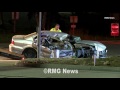 Man escapes serious injury after crashing into the back of a big rig in Monrovia, California.
