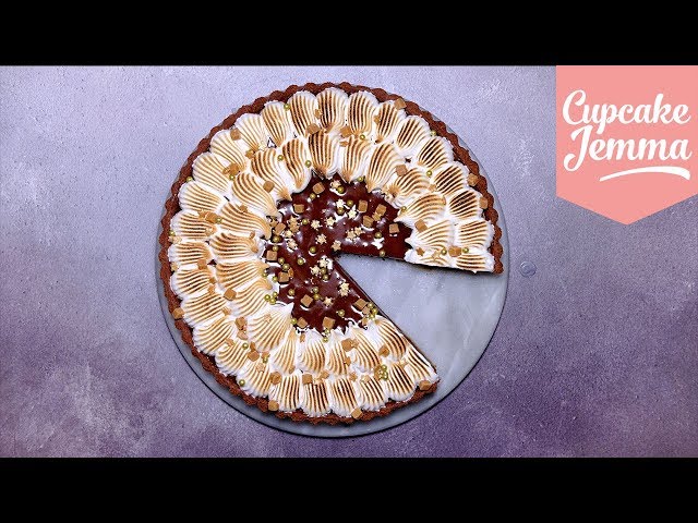 Salted Caramel & Chocolate Party Pie! | Cupcake Jemma