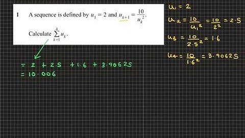 Year 13 Sequences and Series Lesson 1