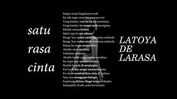SATU RASA CINTA - ARIEF ( COVER BY LATOYA DE LARASA )