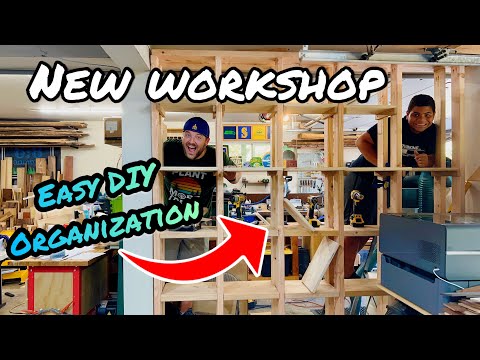 Garage and Workshop Storage Solutions: Laser and Woodworking Supply Organization