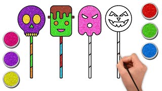 Como Desenhar Doces De Halloween Desenho Po A Po Chiki Art Brasil