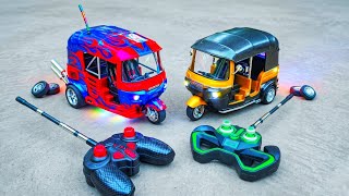 CNG Auto Rickshaw Unboxing & Testing | RC Remote control CNG Auto Rickshaw 🛺 | Rickshaw | Auto Auto 