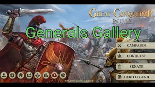 Great Conqueror Rome Generals Gallery screenshot 4