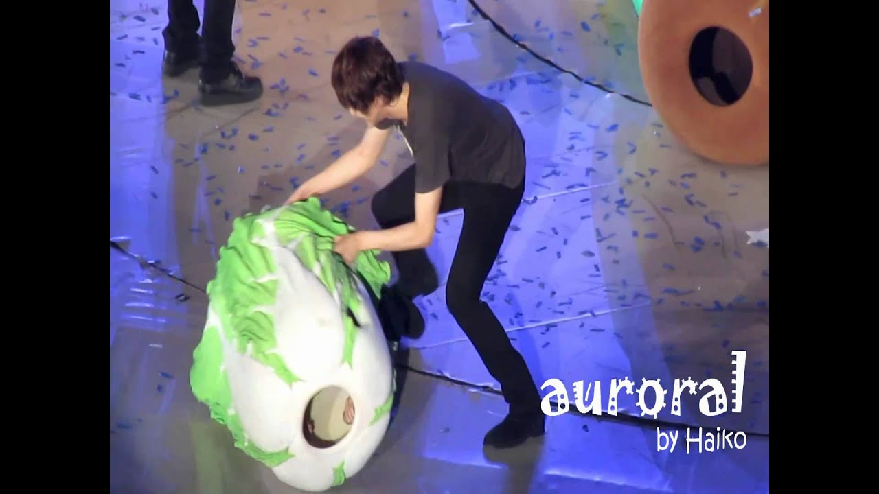 [Fancam]110312 朴白菜比愛心 脫蔬菜裝被欺負 SuperShow3 in Taipei