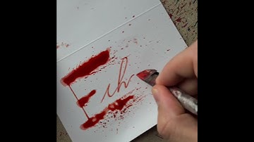 Splatter Calligraphy Name Request no.783