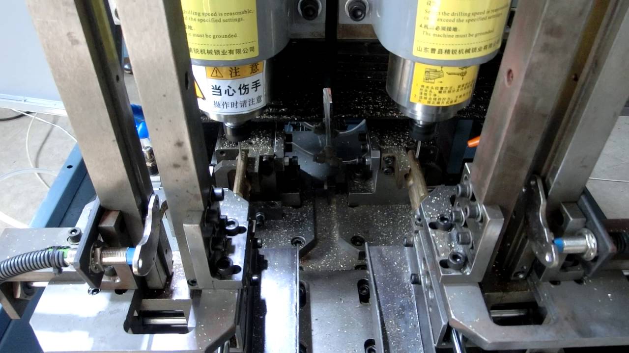 lock pin holes drilling machine, lock cylinder multi holes making ...