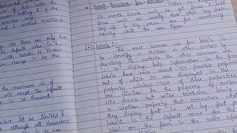 BCA IV Sem: Summary of TextBox and Label Properties