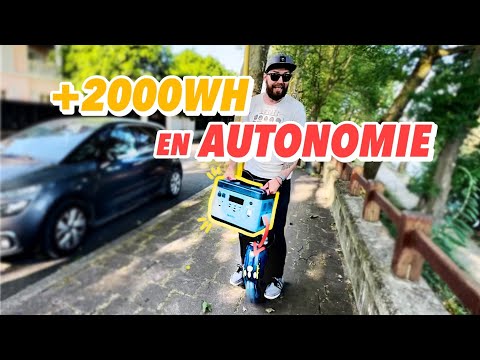 I recharge my electric unicycle anywhere! Thanks to this solar station! Scooter, electric bike
