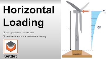 Horizontal and Vertical Loading on Wind Turbine Base | Settle3