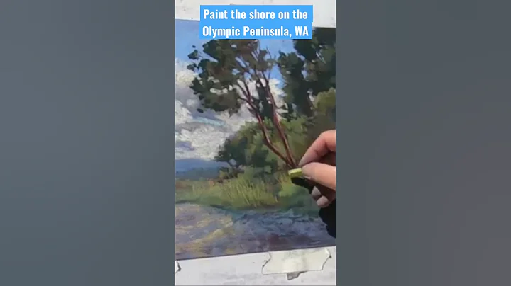 Pastel paint the Olympic coast beauty/Pastel demo....